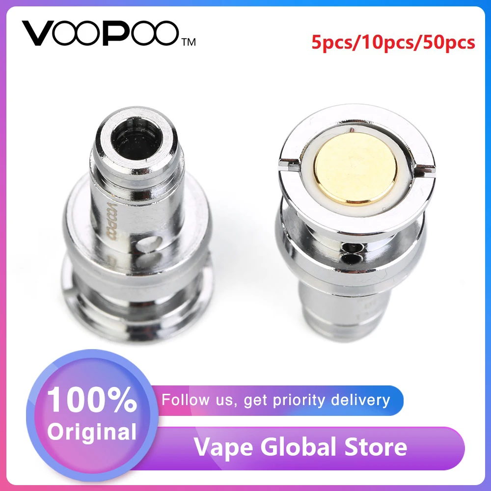 Оригинальный 10 шт. 50 катушка VOOPOO PNP для Drag Baby Trio Kit 0. 6 Ом/0. 8 Ом/1 2 Ом PnP R1/M2/C1 головка