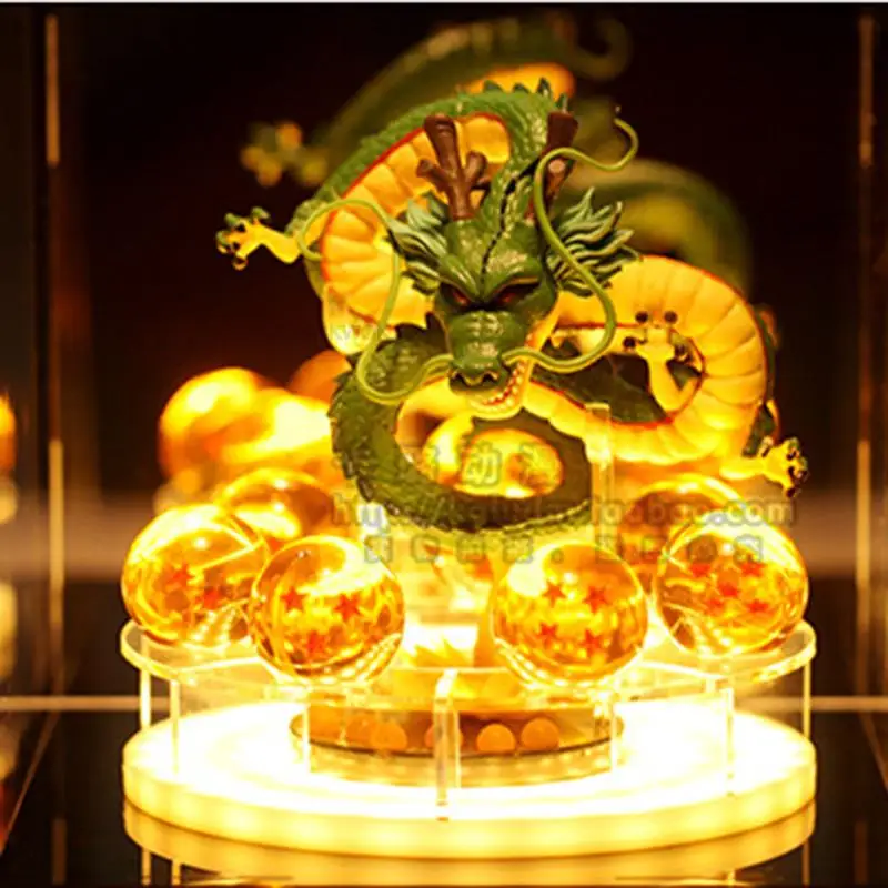 Фигурки героев Z Shenron Shenlong + 7 шт. кристаллов 4 2 см 1 полка игрушек | Игрушки и хобби