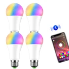 Светодиодная лампа E27, Bluetooth, 15 Вт, 85-265 В переменного тока, RGB, управление музыкой, 20 режимов, подходит для IOS Android, с регулируемой яркостью, для домашсветильник щения