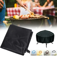 112cm round bbq cover waterproof grill accessories heavy duty oxford with waterproof coating weather proof patio fire pit cover