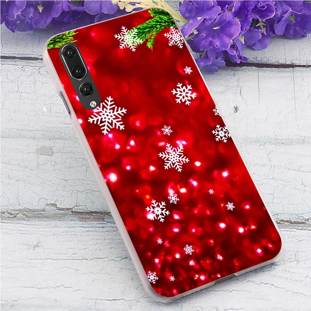Christmas New Year Hard Phone Cover for Huawei Honor 10 Case 6A 7A Pro 8 9 Lite View 20 9X Y6 Y7 Y9 Prime Nova 3 3i 4 5i | Мобильные