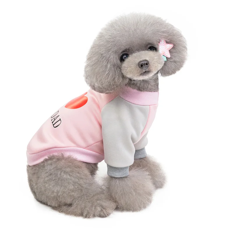 I Love Mom & Dad Dog одежда зимнее пальто для собак теплая куртка домашних животных