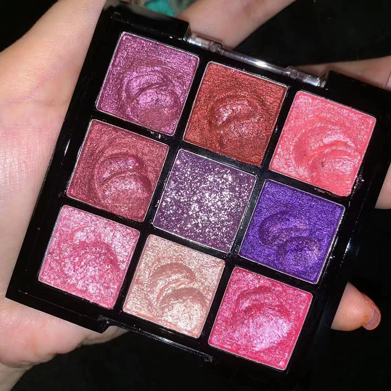9 цветов Фестиваль блеск грязь тени для век Палитра блестки мерцающие