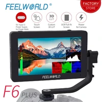 feelworld f6 plus 5 5 inch 3d lut touch screen 4k hdmi dslr camera field monitor full hd 1920x1080 ips vector scopes waveform