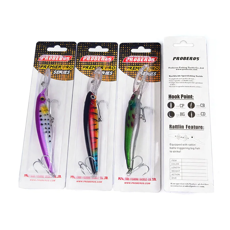 

Fishing Tackle 16.5cm/33 G Fishing Lures 6 Color Plastic Bigger Fishing Baits DW1100