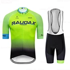 Комплект одежды Raudax для велоспорта, трикотажная одежда для соревнований с командой, одежда для велоспорта, костюм для горных велосипедов, шорты с нагрудником, Мужская одежда для велоспорта, лето 2022