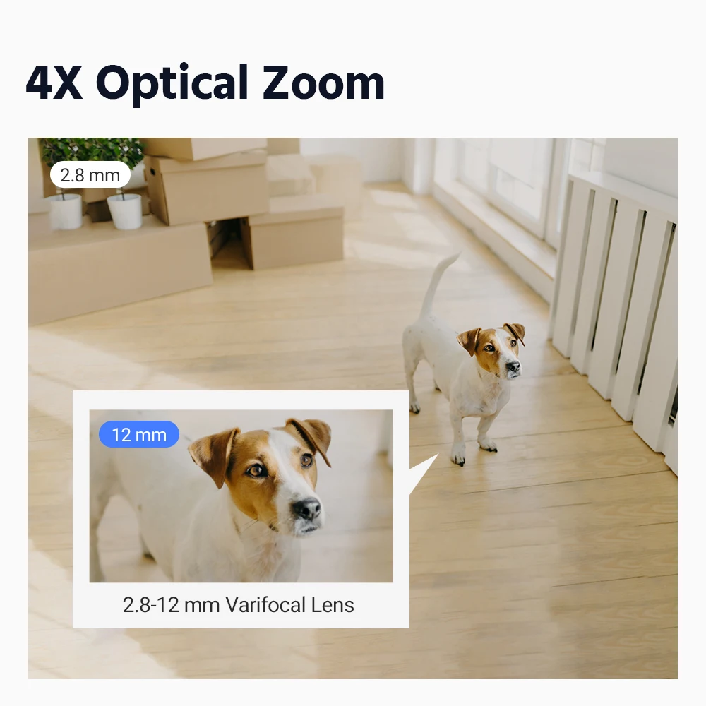 ANNKE умный 4MP Super HD PTZ POE ip-камера безопасности Камера 4X оптический зум Камеры