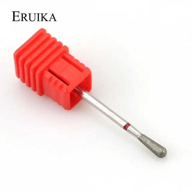 ERUIKA 1 шт. Алмазная фреза для ногтей красная пилка Маникюрные наконечники