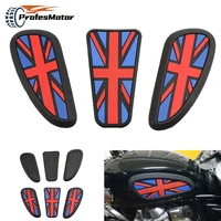 3d retro motorcycle cafe racer gas fuel tank rubber sticker protector side tank knee grip pad grip decal sticker universal