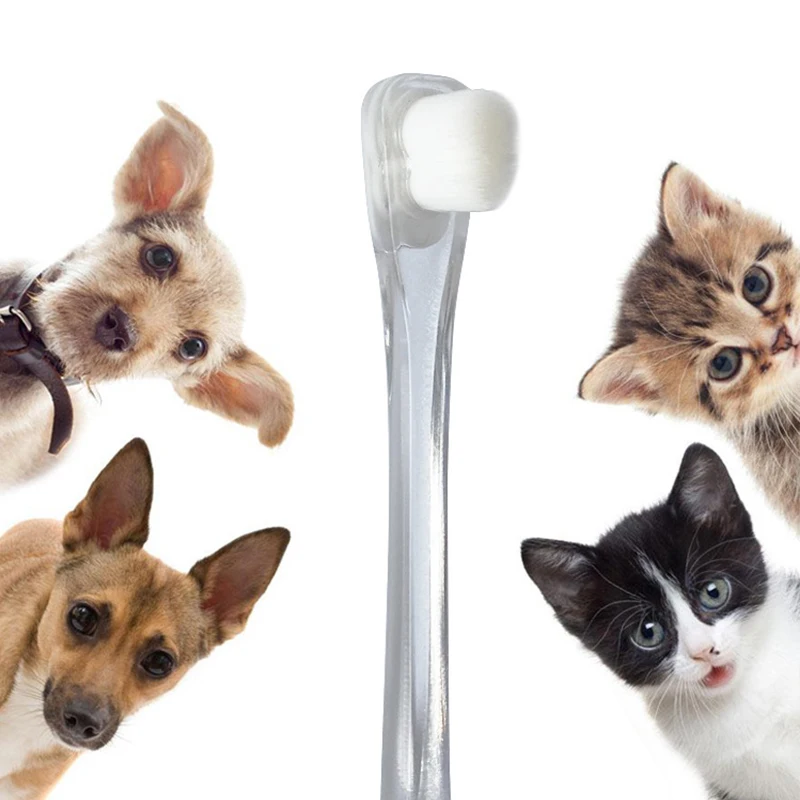 Товары для домашних животных супер Мягкая зубная щетка Тедди собак с плохим