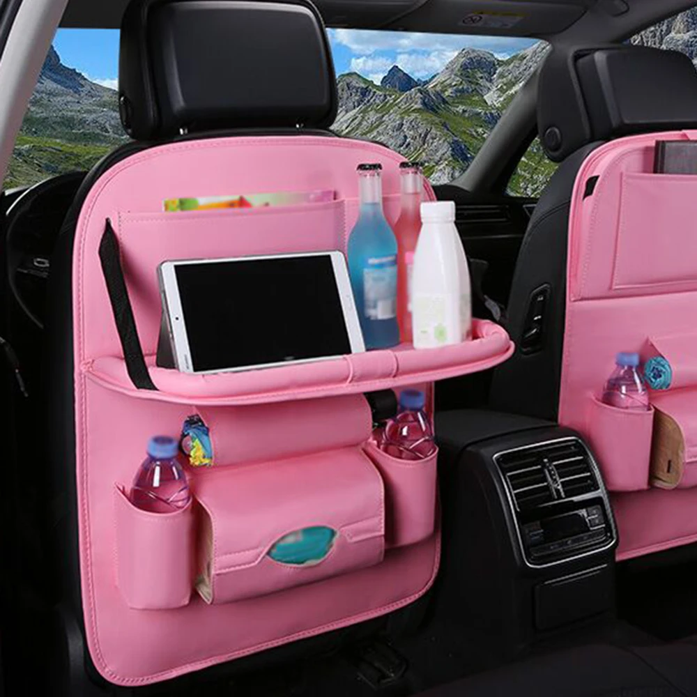Сумка для заднего сиденья автомобиля складной органайзер стола подставка