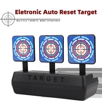 electric auto reset target toys kids water gel ball bb pistol rifle ak47 guns accessories target blaster cs shooting games