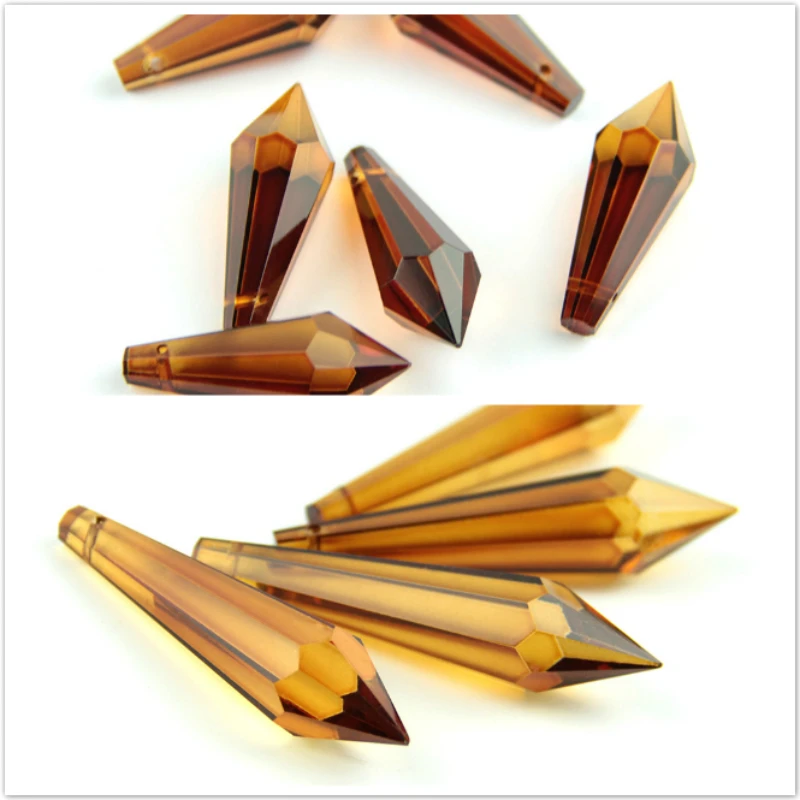 Хрустальная подвесная люстра чайного цвета 38 мм/63 мм/76 мм|Люстра хрустальная| |