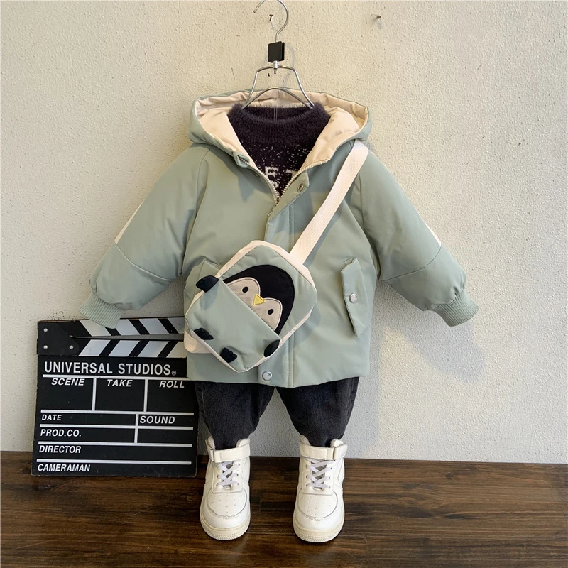 Новые модные осенне-зимние куртки для детей в возрасте От 1 до 9 лет ветрозащитные