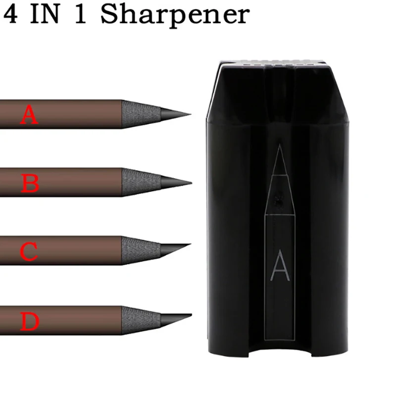 

4IN1 Eyebrow Pencil Sharpening Tools Permanent Makeup Tattoo Supplies Accessories for Waterproof Eyebrow Pencil Sharpen tip thin