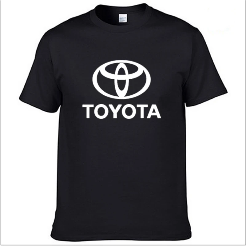 Мужская футболка с коротким рукавом и логотипом Toyota летняя повседневная