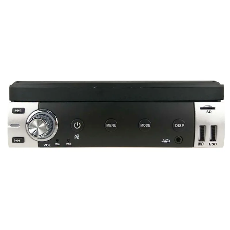 1 Din 7 Inch Car Radio MP5 Bluetooth Full Touch Audio Video Manual Retractable Screen Mobile Phone Interconnection 12V | Автомобили и