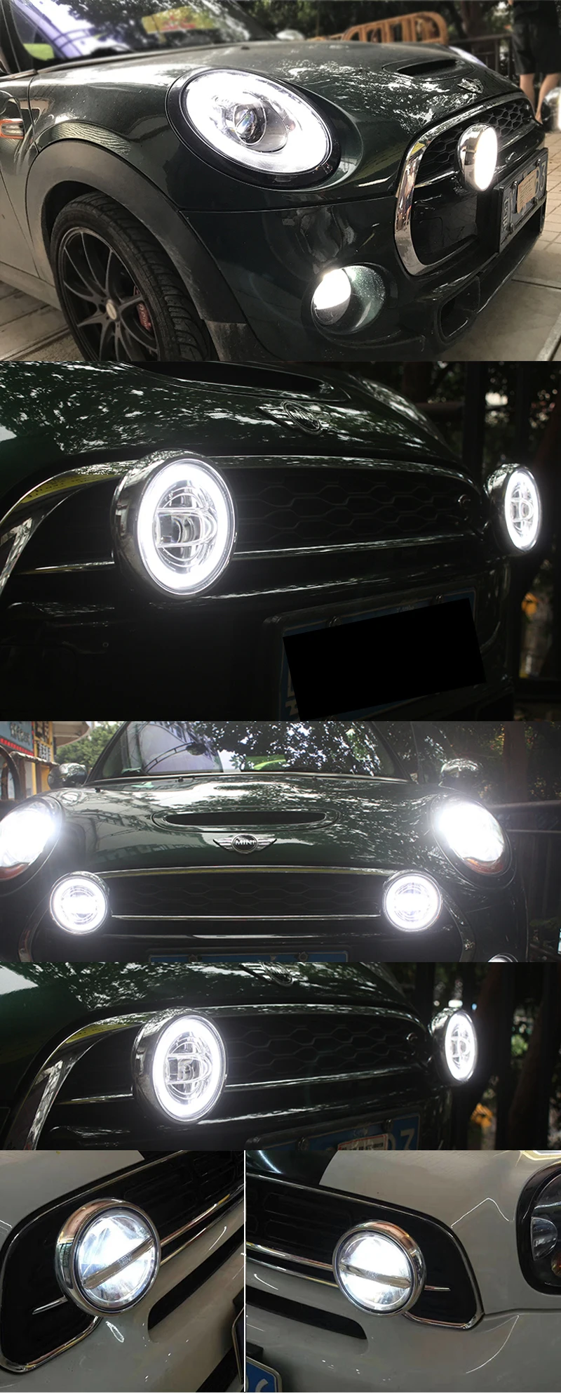 Автомобиль для 2007- Mini F56 cooper головной светильник s для F56 все светодиодный головной фонарь Angel eye светодиодный DRL передний светильник Би-светодиодный объектив динамический поворот