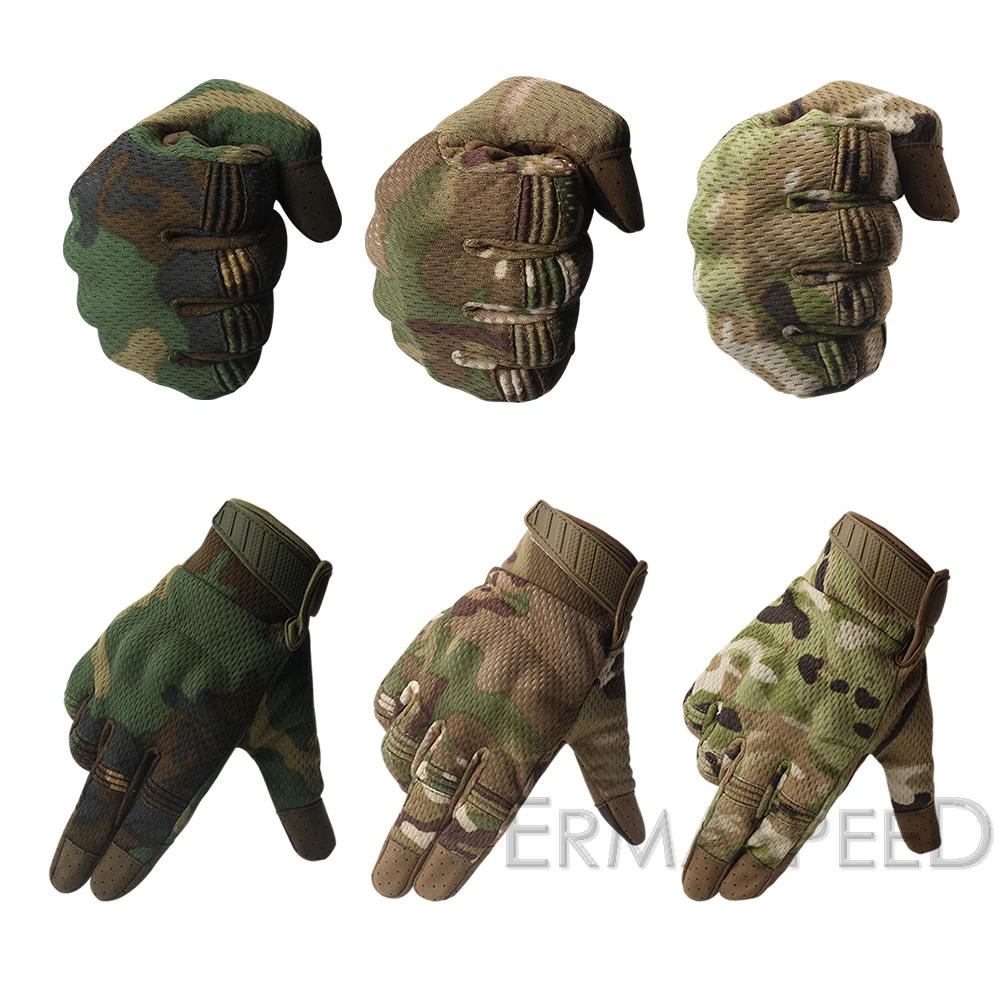 Пара мотоциклетных перчаток зимние тактические камуфляжные перчатки для гонок