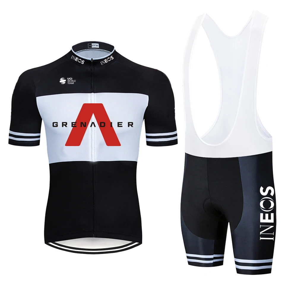 

2021 INEOS Cycling Jersey Set Men Mtb Cycling Clothing Quick Dry Bicycle Breathable Cycling Sportswear Short Sleeve Bike Uniform