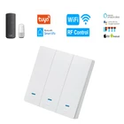 Настенные светильник ключатели Smart Switch, Wi-Fi, Tuya, беспроводное управление, поддержка Alexa, Google Home, приложение Smart LifeTuya