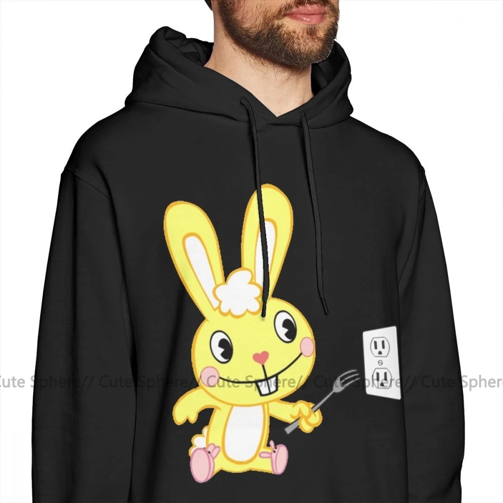 Happy Tree Friends худи Happy Tree Friends Cuddles хлопковые длинные пуловеры худи XXL черные уличные толстовки