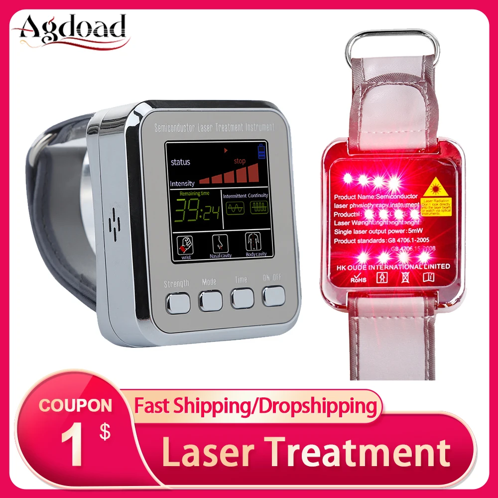 Наручные часы для лазерной физиотерапии 7/12 отверстий полупроводниковый