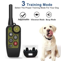4 in 1 dog training collar waterproof rechargeable remote control vibration sound mode led barking prevention pet dog supplies