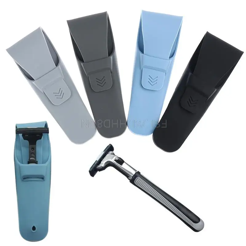 Портативная дорожная держатель для бритвенных станков мужчин ручная Защитная