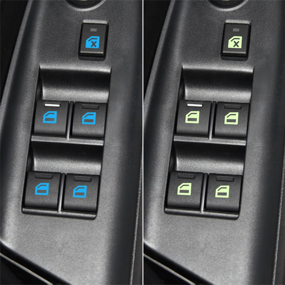 Наклейка на дверь и окно автомобиля светящаяся кнопка наклейка для hyundai accent solaris