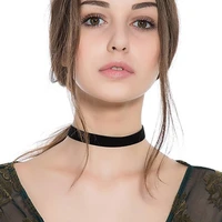 2022 trendy black velvet choker necklace velvet rope statement punk style necklace fashion jewelry for woman girls gift