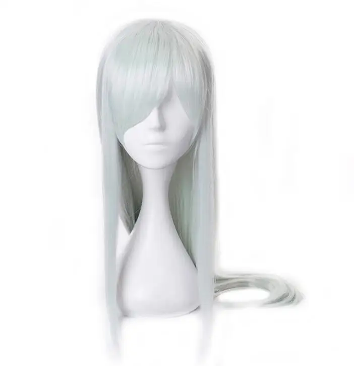 

Anime Light Cyan Long Wig Cosplay Cells at Work White Blood Cell Costume Heat Resistant Synthetic Hair Leukocyte Women Wigs