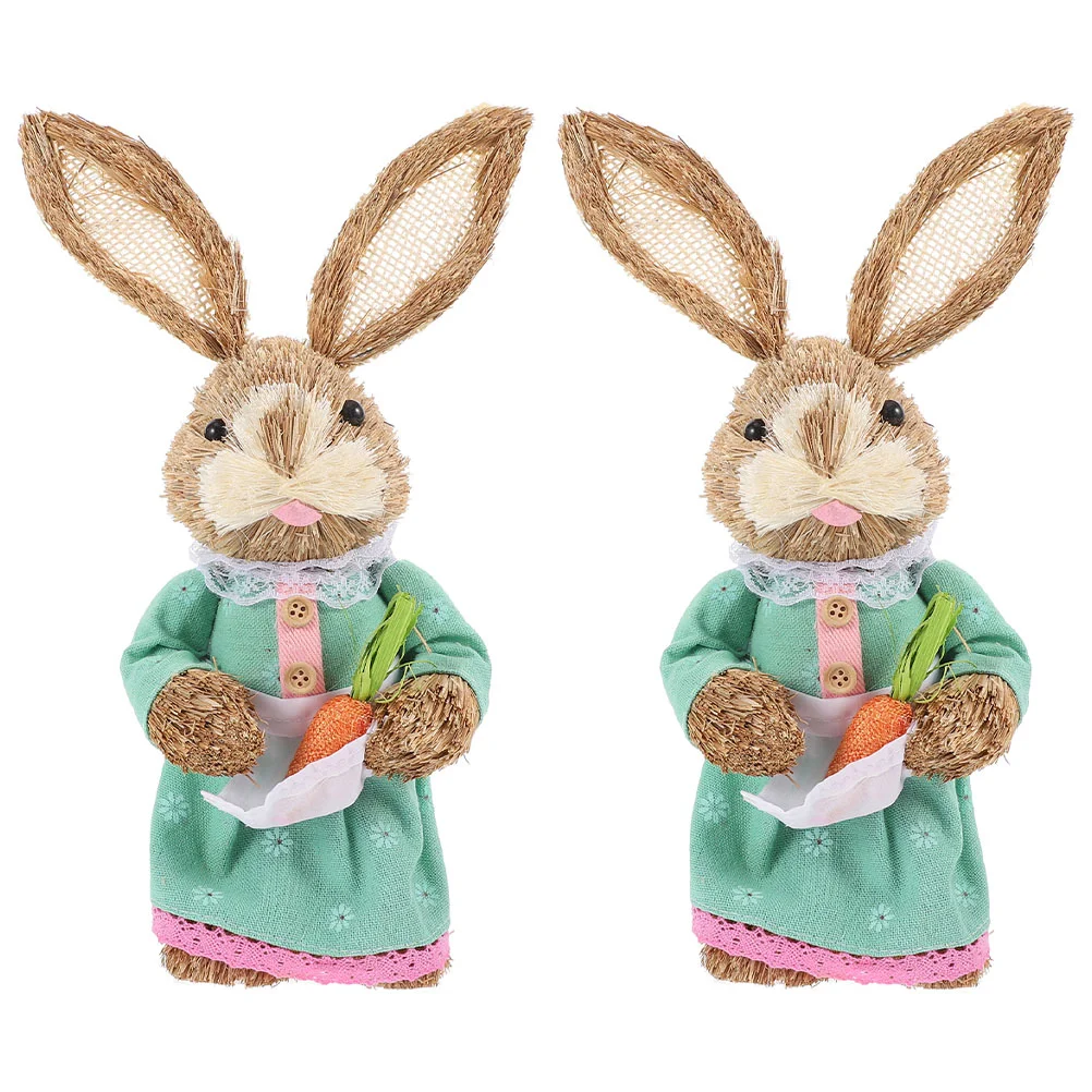 

2 шт., соломенный кролик