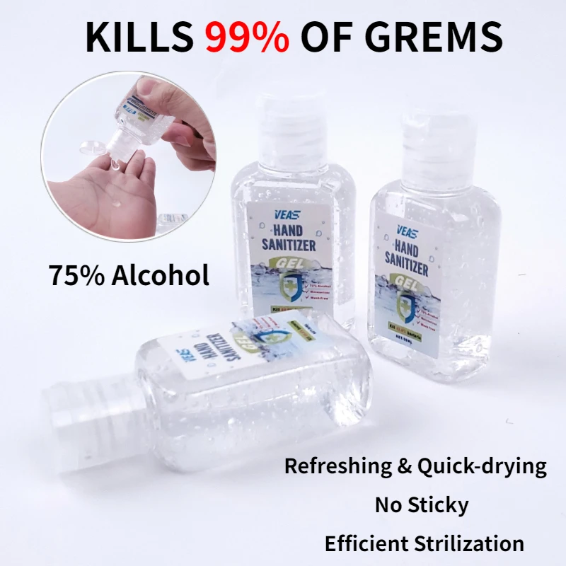 Портативный 30 мл Дезинфицирующий Гель для рук Антибактериальная дезинфекция 75%