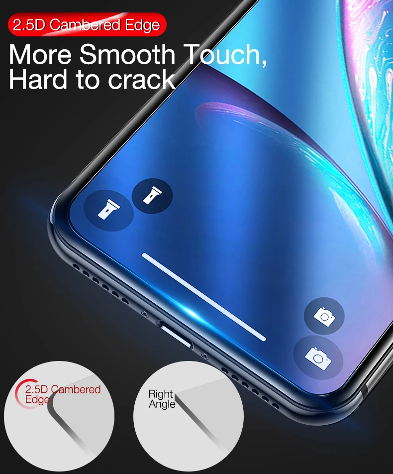 Cafele роскошное HD закаленное стекло для iPhone 11 pro max Защита экрана для iPhone 11 pro max полное покрытие защитное стекло тонкое