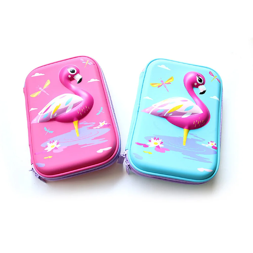 Розовый фламинго Карандаш Чехол для канцелярских принадлежностей большая ручка