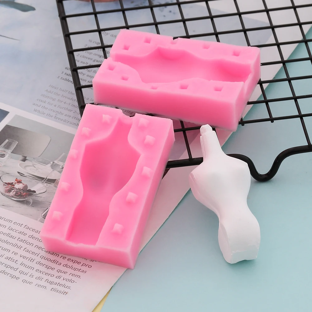 Кукла средства ухода за кожей 3D силиконовая форма для фонданов, шоколада для декорирования торта глины пресс-форма для мужские и женские DIY Инструменты для выпечки для свадьбы