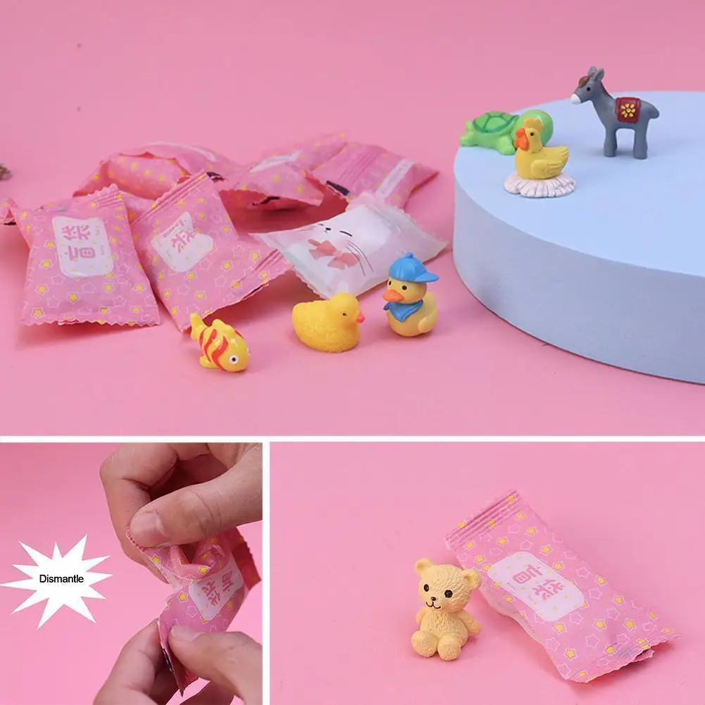 

1:12 миниатюрный кукольный домик в виде слепых сумок, искусственная утка, игрушки, Миниатюрные модели из смолы, игрушки, подарки для взрослых ...