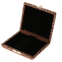 solid wood oboe reed case holder with internal thicken flannel for 6pcs reeds