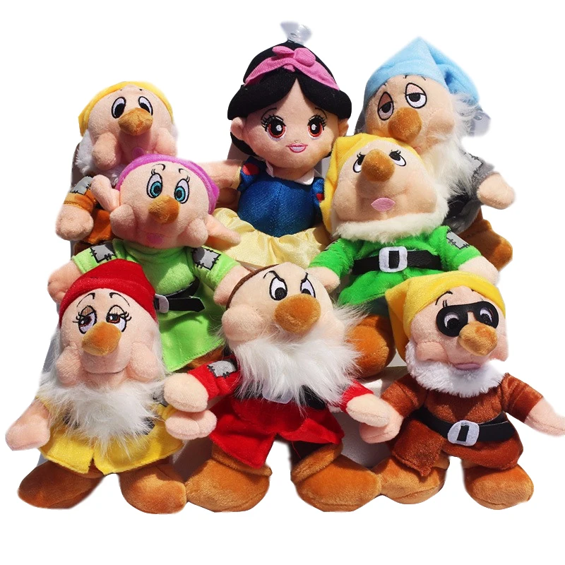 Мягкие игрушки Белоснежка и семь гномов 8 шт./компл. плюшевые Принцесса 20 см ~ 28