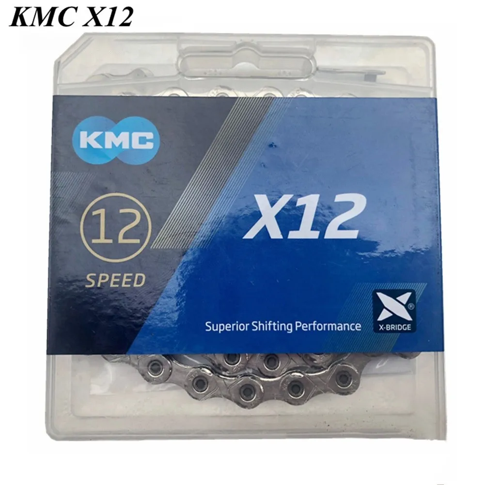 

Bike Chains KMC X12 12 Speed Drivetrain Silver / Gold MTB Road Bicycle 126 Links Bicycle Chains Alloy Steel Cycling Parts