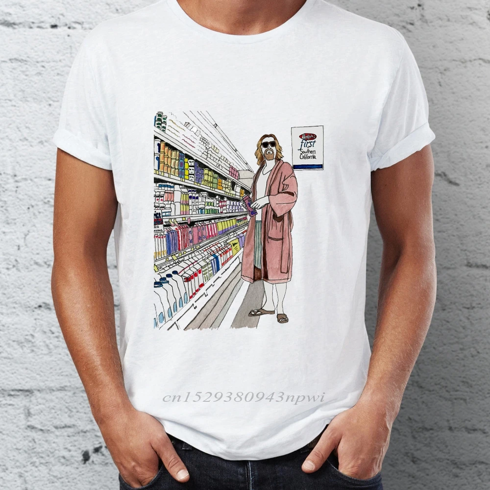 Мужские футболки в стиле хип-хоп с парнями из больших Lebowski Топы И Футболки для