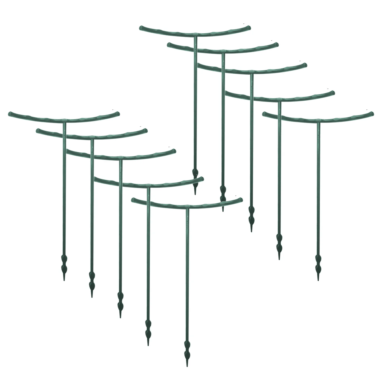 

10 шт. завод Поддержка производство Garden Stake полукруглые разноцветные плоские с завода кольцо ПП завод клетка держатель цветочного горшка для...