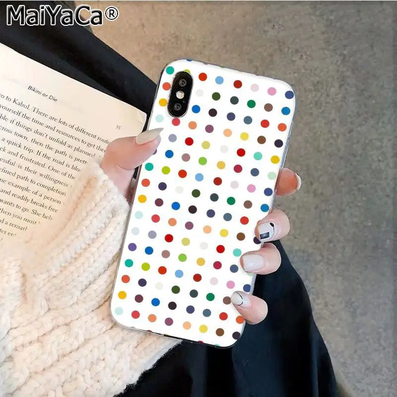 MaiYaCa мультяшный милый розовый волнистый круглый Графический чехол для телефона