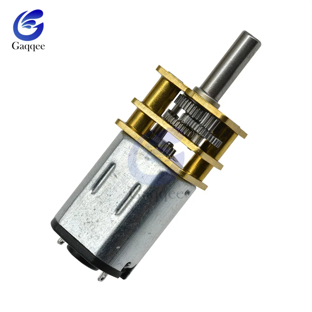 Миниатюрный редукторный электродвигатель постоянного тока 100 об/мин 3 в 6 12 В с