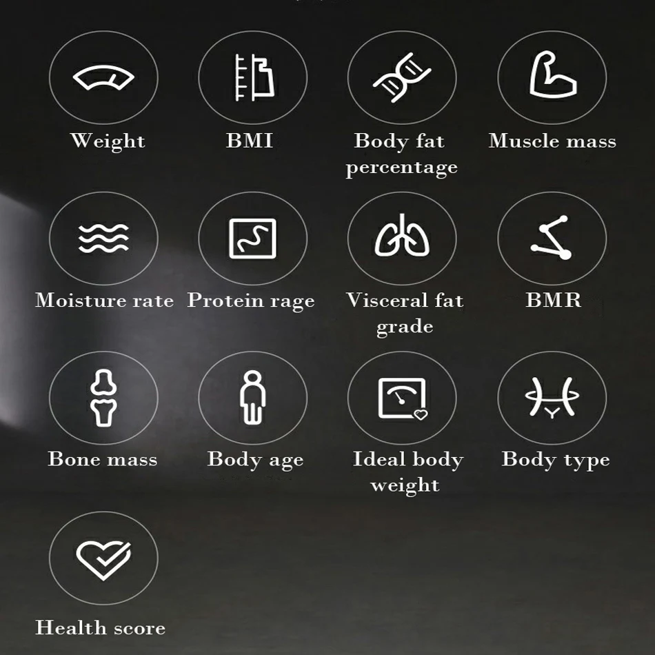 Xiao mi Smart Body Fat mi Balance 2 цифровой счетчик электроэнергии для ванной комнаты