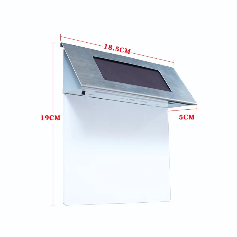 Солнечный цифровой Домашний Светильник 4 светодиодный настенный светильник для