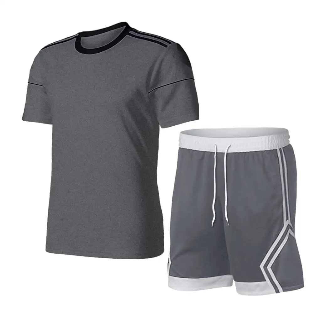 

Men's Tracksuit Summer Clothes Sportswear Two Piece Set T Shirt Shorts Brand Track Clothing Male Sweatsuit Sports Suits Husband