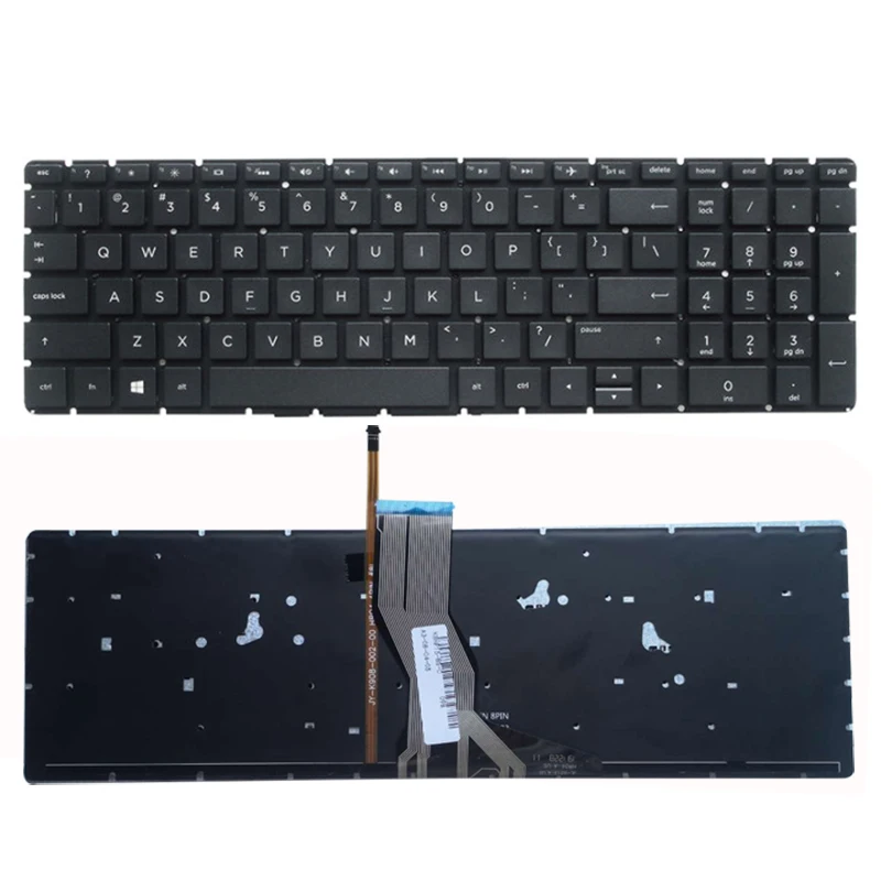 

GZEELE NEW FOR HP 250 G6 255 G6 15-BS 15T-BS 15-BW 15Z-BW 15-bs000 15-bs100 15-bs500 15-bs600 Keyboard US Black With Backlit