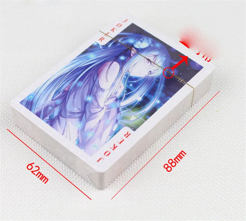 Аниме Re Zero карты для покера колода игральных карт с коробкой коллекция Хэллоуин